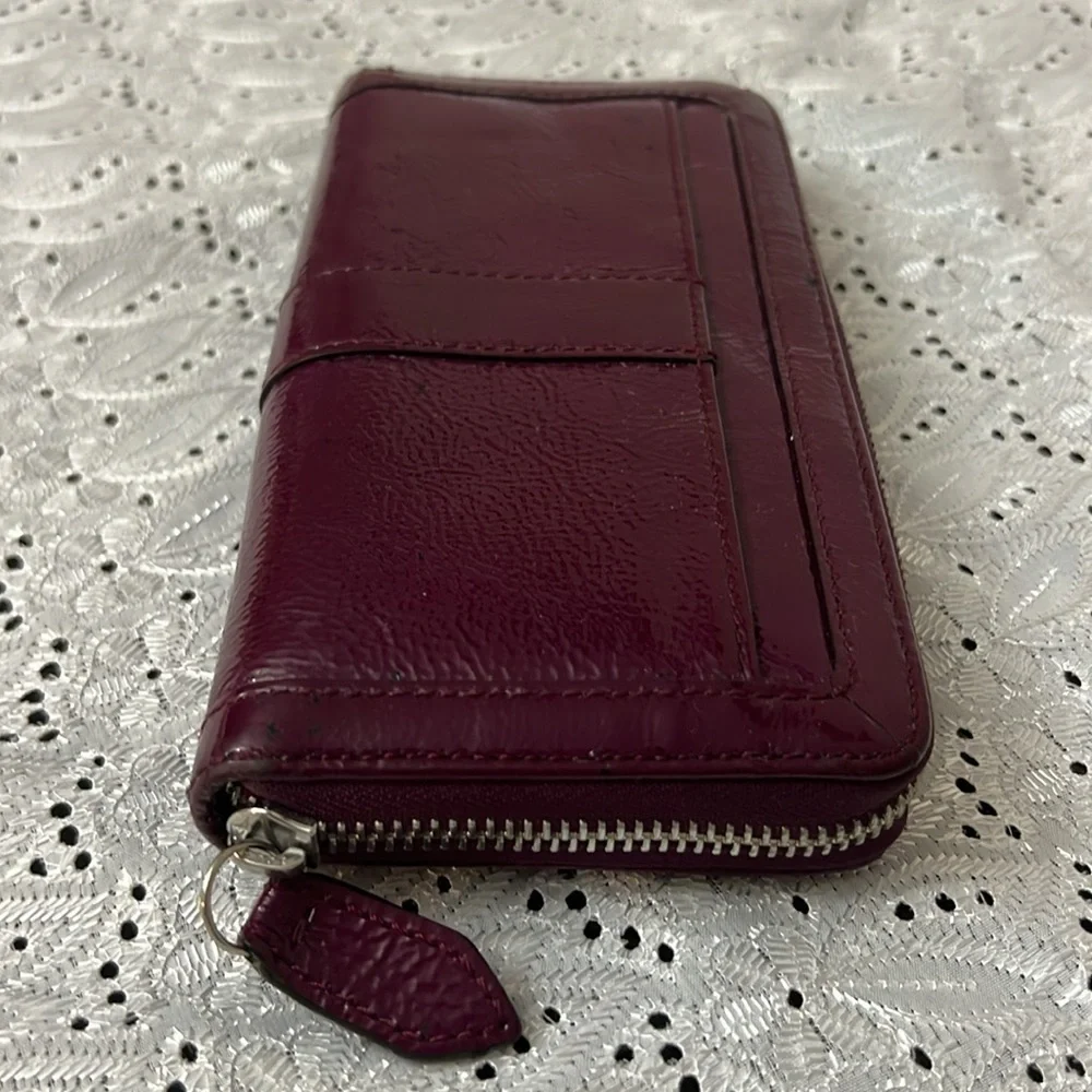 Vintage Coach Purple Leather Wallet